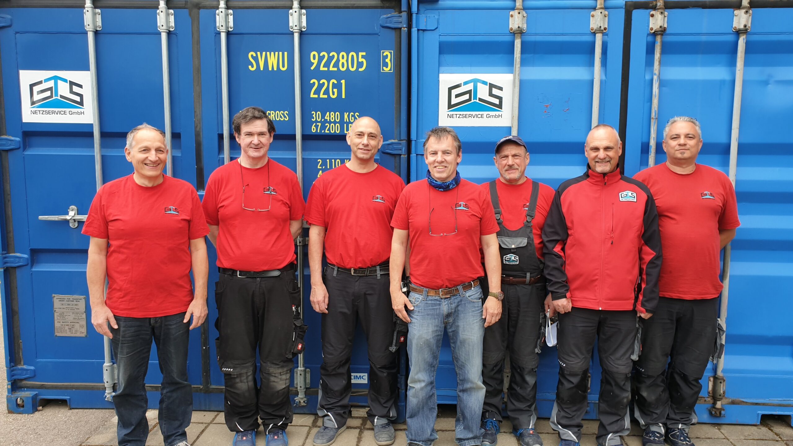 GTS-Netzservice Team bei der Arbeit
