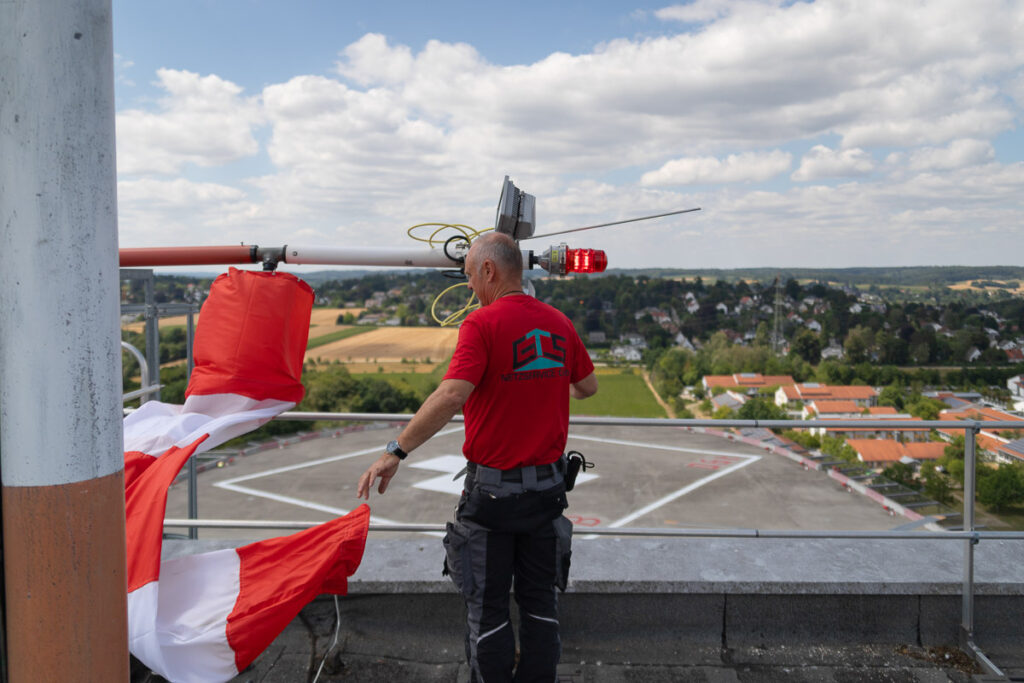 Hubschrauber Landeplatz Wartung
